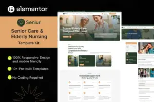 Seniur – Senior Care & Elderly Nursing Elementor Template Kit
