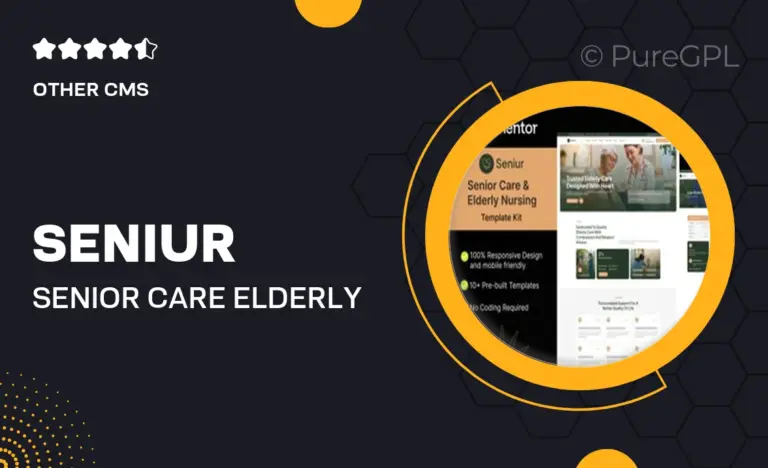 seniur senior care elderly nursing elementor template kit