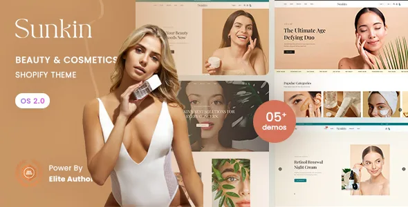 sunkin beauty cosmetics store shopify 20 theme