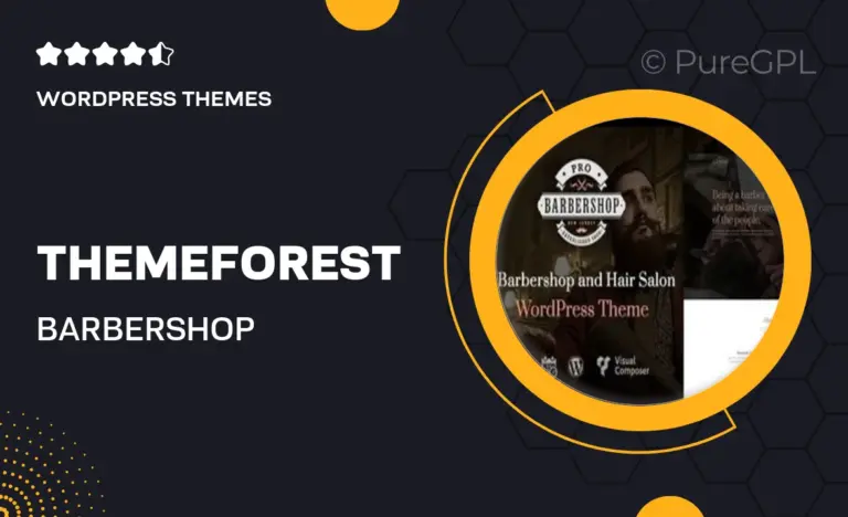 themeforest barbershop wordpress theme