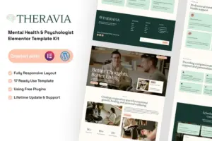 Theravia – Mental Health & Psychologist Elementor Template Kit