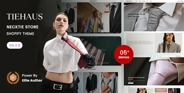 tiehaus necktie store shopify 20 theme