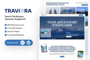 Traviora – Travel & Trip Business Elementor Template Kit