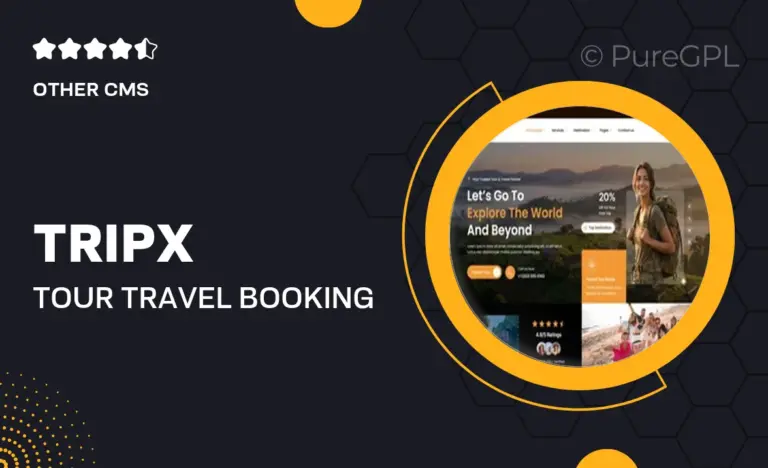 tripx tour travel booking agency elementor template kit