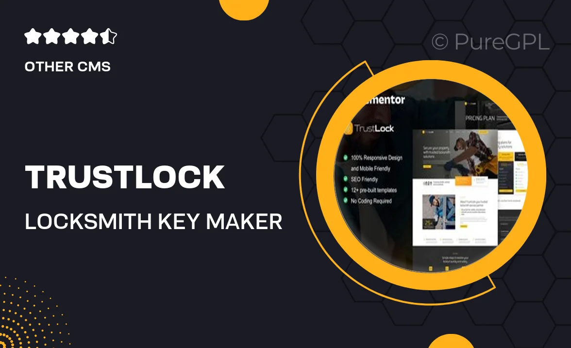 TrustLock – Locksmith & Key Maker Service Elementor Template Kit