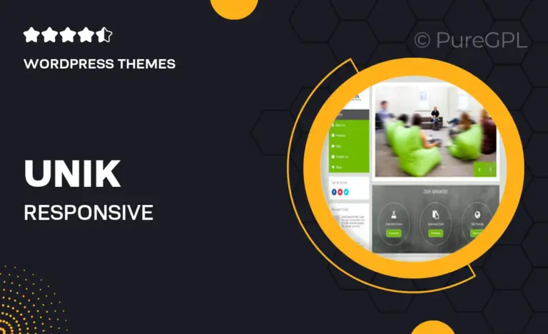 unik responsive multi purpose theme