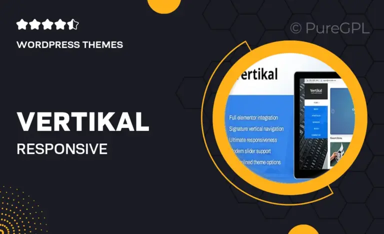 vertikal responsive wordpress theme