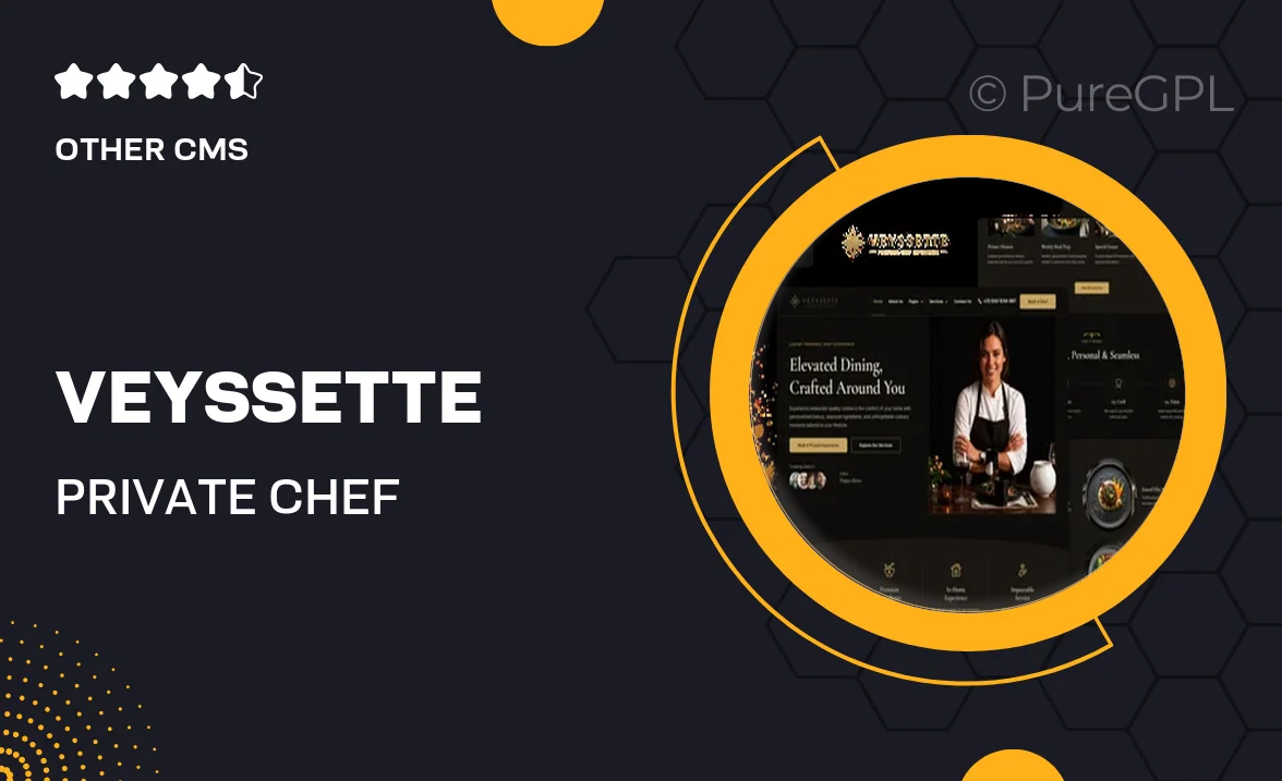 Veyssette – Private Chef Services Elementor Pro Template Kit