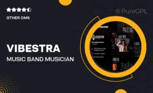 Vibestra – Music Band Musician Elementor Template Kit