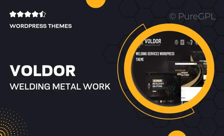 voldor welding metal work wordpress theme