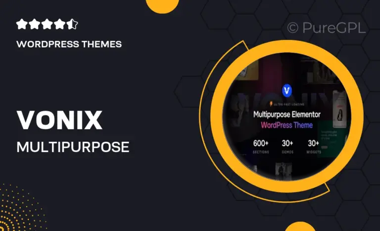 vonix multi purpose elementor wordpress theme
