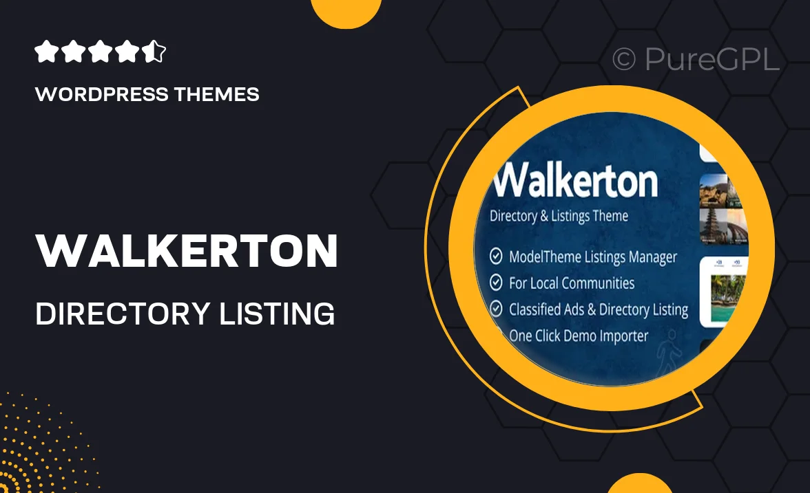 Walkerton – Directory & Listing, Travel WordPress Theme