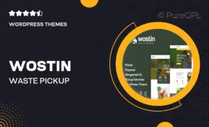 Wostin – Waste Pickup Services WordPress Theme