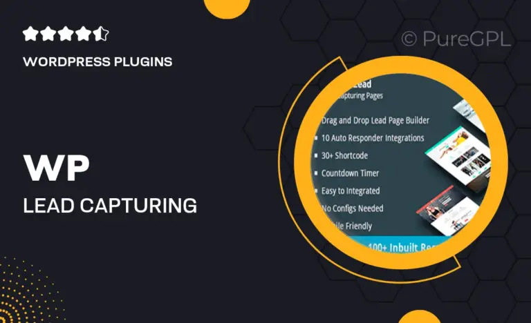 wp lead capturing pages wordpress plugin