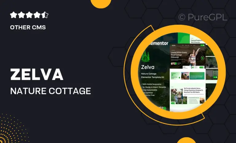 zelva nature cottage elementor template kit