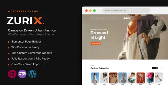 zurix campaign driven urban fashion woocommerce theme 1