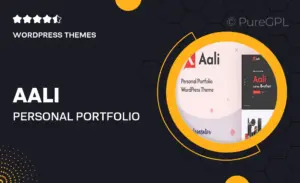 Aali – Personal Portfolio WordPress Theme