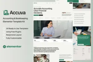 Accuva – Accounting & Bookkeeping Service Elementor Template Kit
