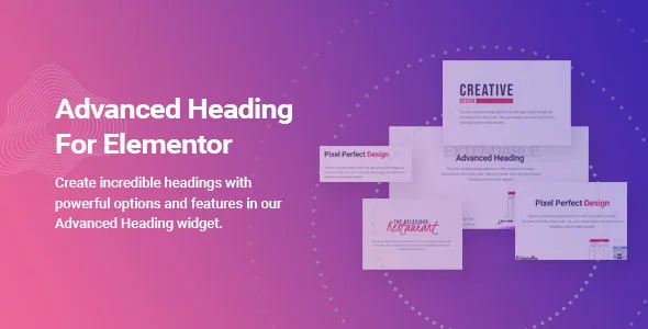 advanced heading and animated text for elementor