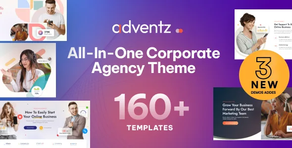 adventz corporate business wordpress theme 1