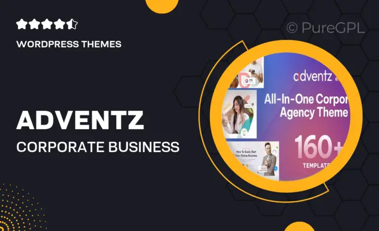 adventz corporate business wordpress theme