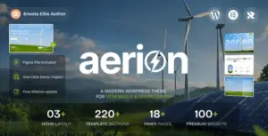 Aerion – Renewable & Green Energy WordPress Theme