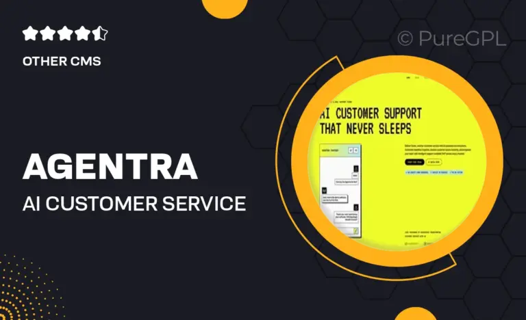 agentra ai customer service elementor template kit