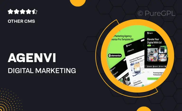 agenvi digital marketing agency elementor pro template kit