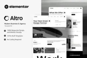 Altro – Modern Business & Agency Elementor Template Kit