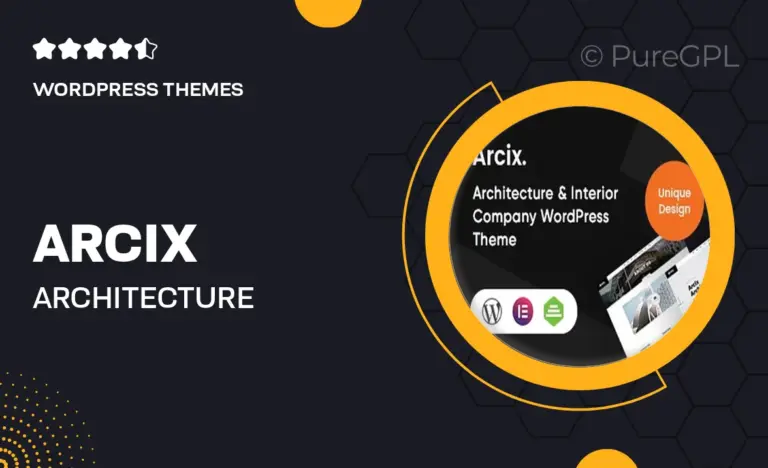 arcix architecture wordpress theme