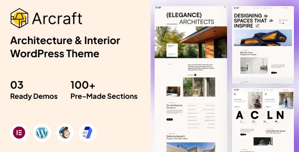 arcraft architecture interior wordpress theme 1
