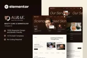 Aurae – Beauty Cllinic & Dermatology Elementor Template Kit