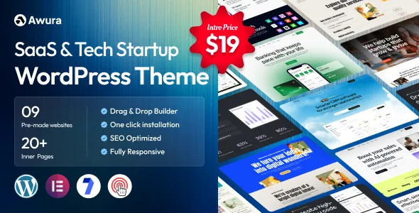 awura saas startup wordpress theme 1