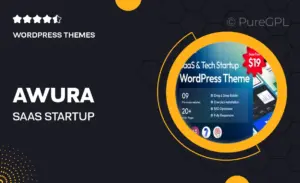 Awura – SaaS & Startup WordPress Theme