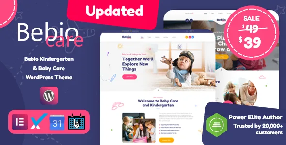 bebio kindergarten baby care wordpress theme 1