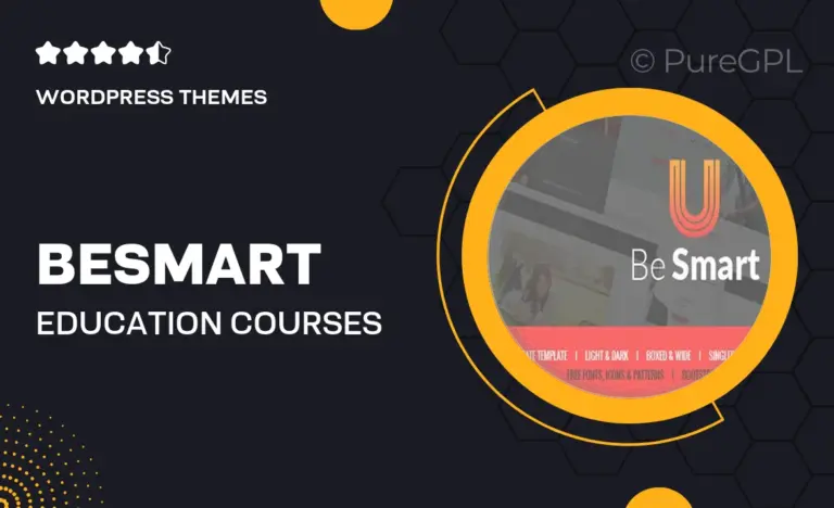 besmart education courses wordpress theme