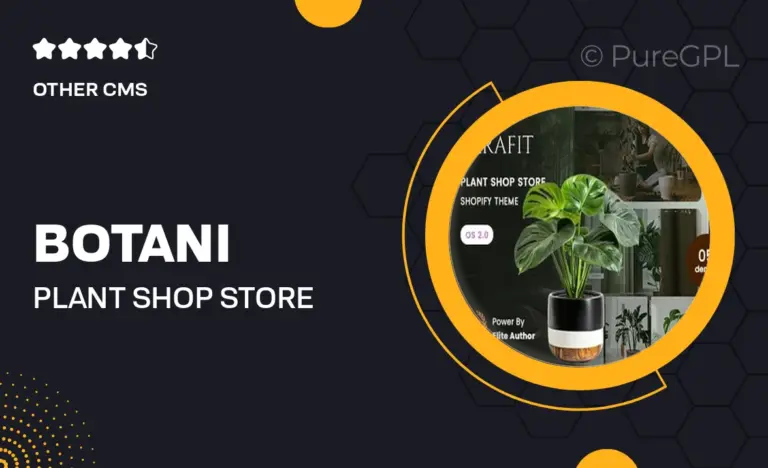 botani plant shop store shopify 2 0 theme