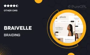 Braivelle – Braiding & Hairstyling Services Elementor Template Kit