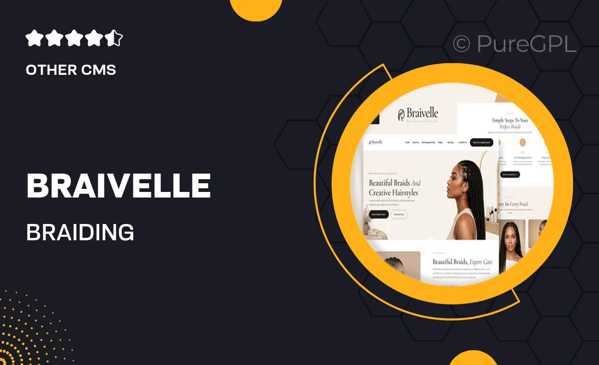 Braivelle – Braiding & Hairstyling Services Elementor Template Kit