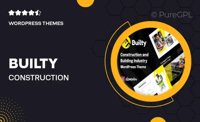 builty construction building wordpress theme