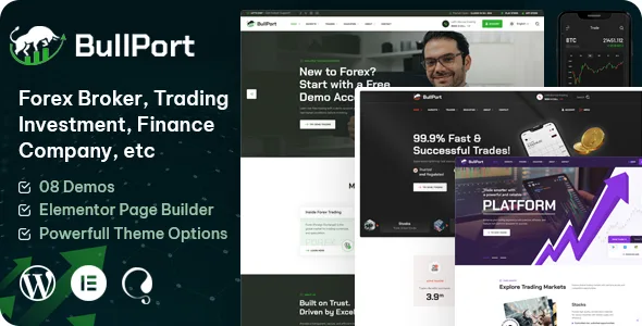bullport forex broker trading wordpress theme 1