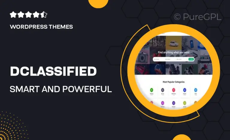 dclassified smart and powerful directory listing wordpress theme