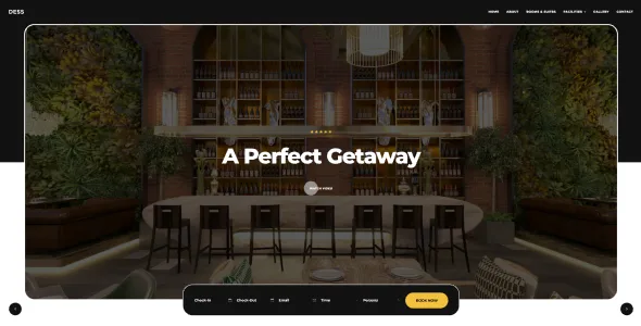 dess hotel resort wordpress theme 1
