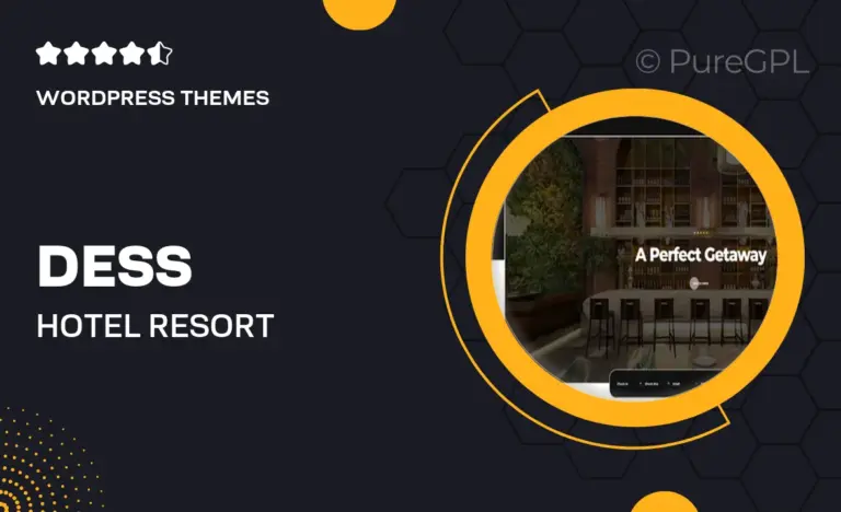 dess hotel resort wordpress theme