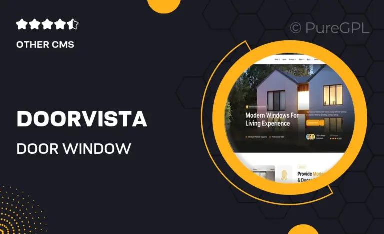 doorvista door window elementor template kit
