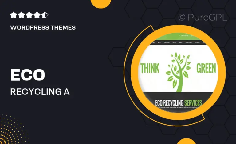 eco recycling a multipurpose nature ecology wordpress theme