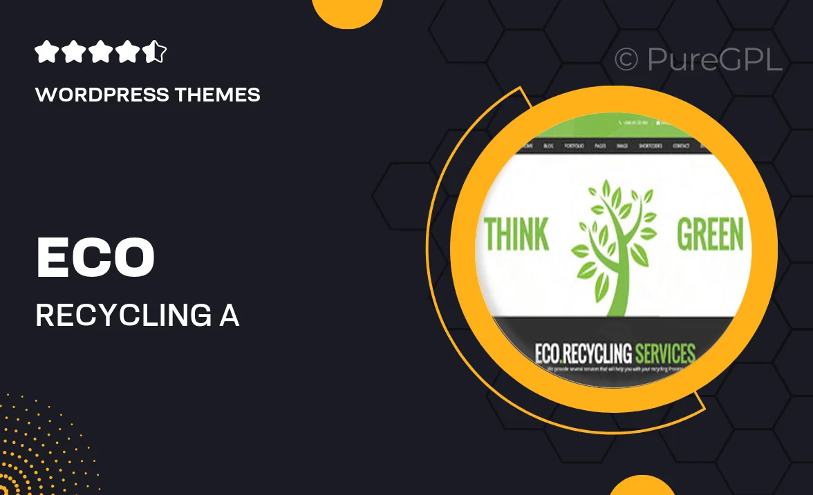 Eco Recycling – A Multipurpose Nature & Ecology WordPress Theme