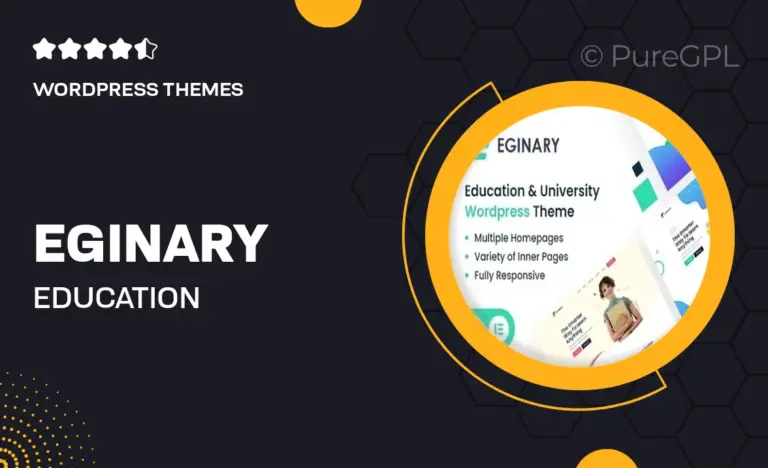 eginary education university wordpress theme