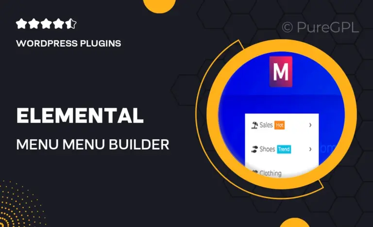 elemental menu menu builder for elementor artisans