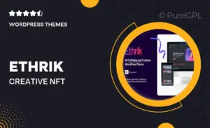 Ethrik – Creative & NFT Affiliate WordPress Theme